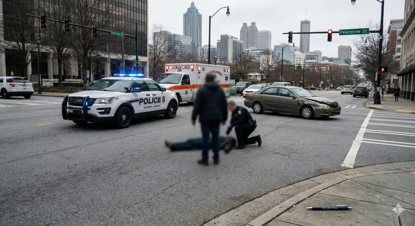 jaywalking accident Georgia