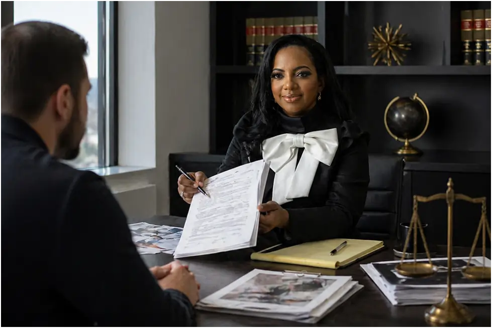 Atlanta personal injury attorney drafting a settlement demand letter