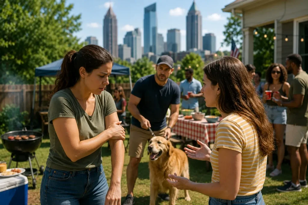 Bitten by a Dog at a Summer Cookout in Atlanta