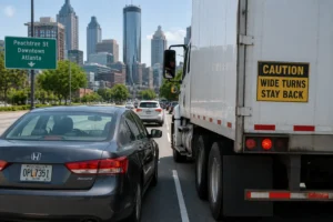 blind spot truck accident Atlanta