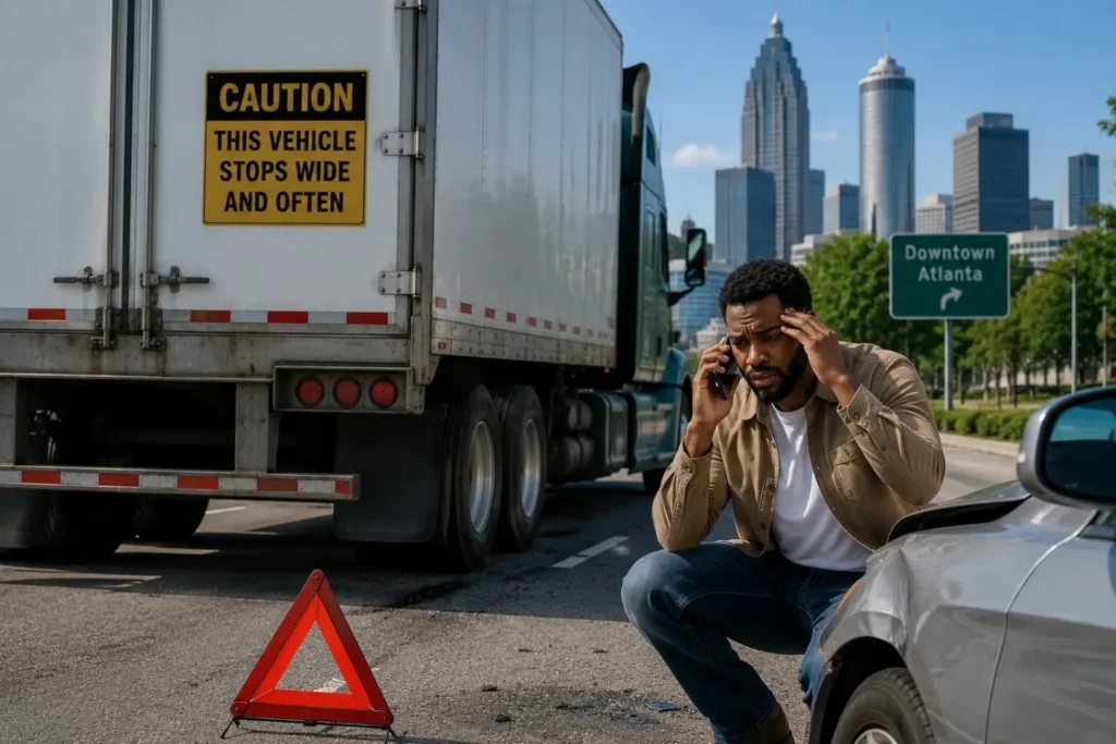 Atlanta truck accident caused by brake failure on Georgia interstate highway